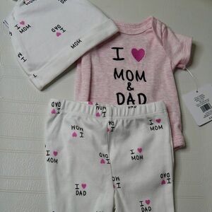 Charming Kids Pajama Set with Heart Design